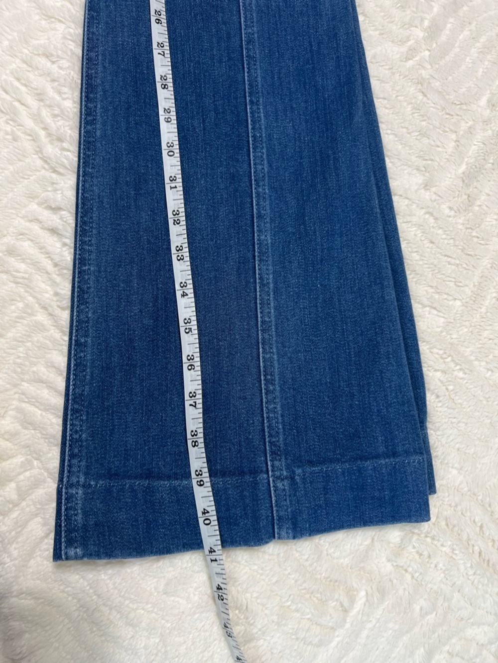 Pilcro Anthropologie High Rise Flare Jeans Button Front Sailor Wide Leg Size 27 - Picture 13 of 14